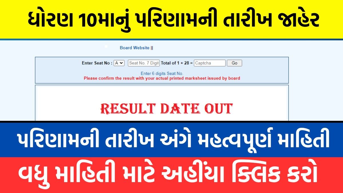 GSEB Gujarat board 10th result